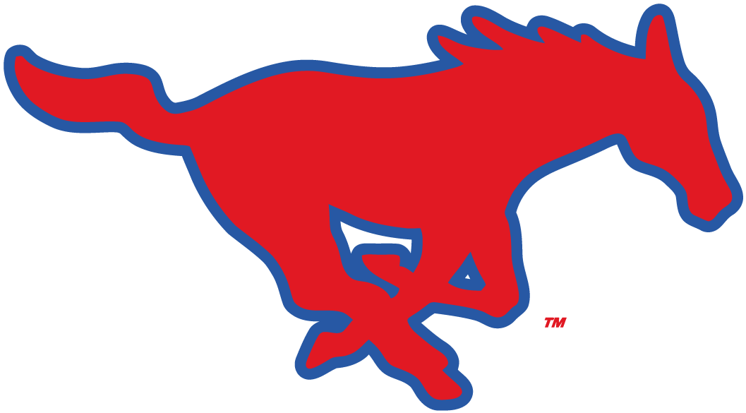 Southern Methodist Mustangs 2008-Pres Primary Logo iron on transfers for fabric